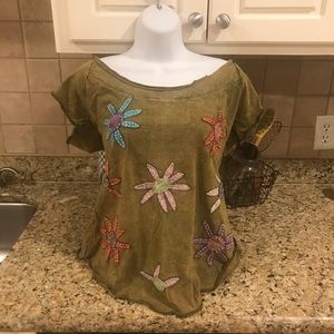 Floral hippy top rising international